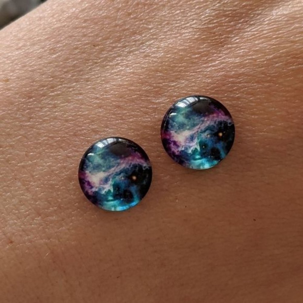 Studly Creations - galaxy earrings
